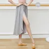 Vêtements de danse vêtements de danse femme adulte jupe de Ballet pratique moderne pantalon à jambes larges Performance élégant Hakama à haute fente