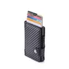 Money Clips Zovyvol Men And Women Slim Card Holder Carbon Fiber Pu Leather Wallet Rfid Blocking Case For Travel Drop J220809 Deliv217F