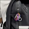 Portachiavi Anello a D in alluminio Moschettoni Clip Moschettone piccolo Clip da esterno Mini lucchetto Moschettone Portachiavi Strumento di supporto P72Fa Drop Del Dhvxh