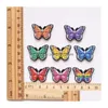 Аксессуары для участия в обуви Оптовики Colorf Butterflies Pvc Custom Eany Style Women Decorm