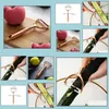 Fruit Vegetable Tools 60Pcs Top Quality Zinc Alloy Peeler Rose Gold Super Sharp Potato Apple Carrot Sn2095 Drop Delivery Home Gard Dhdf7