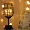 Table Lamps Creative Holiday Retro Iron Art Minimalist Hollow Reading Lamp Night Light Bedroom Desk Lighting Home Decoration