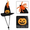 Собачья одежда Pet кошка ведьма шляпа Bandana Prop Prop Halloween Bat Bat Fangy Dress Costume Costumes Costumes Po Headwear Headwear
