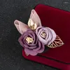 Brooches Fashion Fabric Flower Brooch Pin Cardigan Corsage Suit Collar Badge Clothes Luxulry Wedding Jewelry Gifts For Women Accessories