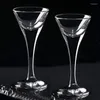 Kieliszki do wina 10 ml x 6pcs Kreatywne przezroczyste gospodarstwo domowe mały alkohol Spirit S Glass Crystal White Cup Zestaw