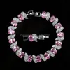 Bracelets de charme Bra￧a de t￪nis CZ banhado a ouro branco para meninas festas femininas Casamento Nice Gift Friend 3739 Q2 J￳ias de entrega de gota dhwo7
