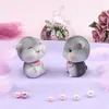 Decorações de interiores Creative Cute Mouse Shaking Head Car Dousend Decoration Ornament Accessories Toys for Women Girl