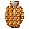 Herrtröjor 2023 Halloween Pumpkin Lantern 3D Printed Street Hip-Hop Hoodie Size XXS-6XL