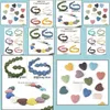 Arts et artisanat 20 mm coeur pierre de lave naturelle perles de pierre bricolage diffuseur d'huile essentielle pendentifs bijoux collier boucles d'oreilles faisant goutte D Dh5Lb