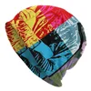 Basker hippie andy warhol skallies beanies kvinnor män vinter varm slouchy beanie hatt konst stickad motorhuv för skidor