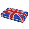 Torby wieczorowe luksusowe kryształowe torby ręczne unii jack mody projektant mody szpryki brytyjskie flaga torebki ślubne torebka ślubna