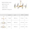 シャンデリアモダンな導かれたダイニングルームのための天井の生きている寝室の家の装飾アイアンウッド屋内ランプ照明器具デザイン