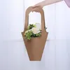 Confezione regalo Sacchetti di fiori in carta kraft Confezione regalo per San Valentino Maniglia per imballaggio Scatole per matrimonio Borsa per matrimoni