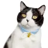 猫の襟がペットジュエリーカラーファッション装飾的なかわいいベルキャットデリケートな快適な摩耗ネックをリードする