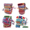 Bracelets de charme Bohemian Nepal étnico artesanal para mulheres Rainbow Printing Braided String corda Bolta