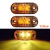 All Terrain Wheels 2pcs Side Marker Lights Lamps Auto Trailer Truck Warning Yellow Color 12v/24v Lorry LED