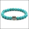 Arts And Crafts Naturel Noir Pierre De Lave Turquoise Hibou Charme Bracelet Vaolcano Aromathérapie Diffuseur D'huiles Essentielles Pour Les Femmes Yoga Dr Dhyld