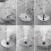 Garden Decorations Solar Water Fountain 1W Mini draagbare zwevende pomp met 10 sproeiers voor achtertuinvijver buiten