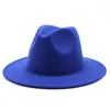 Basker vintage unisex panama ull filt fedora hattar damer brett grimfest trilby cowboy hatt mode jazz capwide enkla män