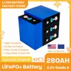 4pcs 3.2V 280AH LIFEPO4 Batterij 3c Lithium Iron Fosfaatbatterijen voor 4s 12V 24V 48V Golfkar Yacht Solar RV