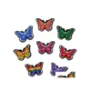 Аксессуары для участия в обуви Оптовики Colorf Butterflies Pvc Custom Eany Style Women Decorm