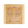 Коврики подушки 4pcs бамбуковые рыбки в рубежке Restaurant Restaurant Restaurant Casserole Mat Sotholder.