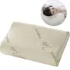 Cuscino sano Memory Foam di bambù Biancheria da letto in fibra traspirante Cuscini per il collo Protezione dal rimbalzo lento Assistenza sanitaria