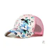 Kogelcaps ademende geprinte camouflage voor mannen lente zomer verstelbare honkbal sport dames buiten high ponytail schaduw del del ottqu