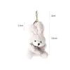 Porte-clés Amis Cadeau Ours Ornements Porte Clés De Voiture Floral Tissu Sac Pendentif Animal Porte-clés Cloche