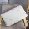 Cuscino sano Memory Foam di bambù Biancheria da letto in fibra traspirante Cuscini per il collo Protezione dal rimbalzo lento Assistenza sanitaria