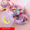 Boîtes de rangement Accessoires de cheveux pour enfants Boîte fille Baby Rubber Band Coiffe de baignoire finale de finition artefact Cute de bijoux mignons