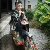 Etnik Giyim Kimonos Kadınlar Geleneksel Yukata Gece Elbise Vintage Çiçek Kimono Elbise Asil Geisha Cosplay Kostümleri Klasik Robe