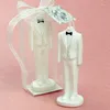 Candle Holders 2pcs/lot Scented Wedding Gift Favors Environmental For Table Decoration In Bride Veil Groom Dress Shape