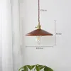 Pendant Lamps Retro Iron Lid Lights Japanese Home Decor Dining Room Loft Hanging Lamp Modern Brass Light Fixtures Ceiling Chandelier