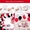 Party Decoration 2023 Graduation Balloons Supplies With Hanging Banner Paper Pom Poms