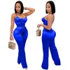 Designer Printemps Combinaisons Femmes Vêtements Sans Manches Bretelles Spaggetti Barboteuses Pantalon Bandage Solide Salopette Sexy Night Club Wear Salopette Articles En Vrac 6891