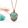 Pendentif Colliers Aventurine Quartz Collier Chakra Tressé À La Main Pierre Précieuse Pour Hommes Femmes Reiki Guérison Cristal Pierre Drop Delivery Je Dhidl