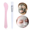 Makyaj Fırçaları Yumuşak Silikon Yüz Maske Çamur Fırçası Kaşıkla Kadınlar Cilt Yüz Bakım Güzellik Araçları Jel Karıştırma Rastgele Colormeup Harr22