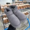 2023 مصمم أحذية الثلوج النساء منصة دافئة الاسترالية التمهيد داخلي أستراليا تاز شبشب منزل حذاء الشتاء كسول الفراء الجوارب