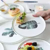 Plates Chuandaowu Ceramic Tableware Plate Set Combination Household Dish Western Meal Steak Breakfast Dessert Fruit