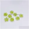 Charms Transparent Colorf Mini Cute Small Flower Beads Diy Handmade Hairpin Ornament Earrings Accessories Material 100Pcs Drop Deliv Dh6In