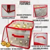 Förvaringslådor 64 Baubles Box Christmas Xmas Tree Decorations Organizer Balls Organizer Bauble Divider