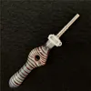 hookahs Glass Nectar Mini Water Pipes with GR2 Titanium Nail ash catcher Dab Straw Pipe Oil Rigs