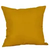 Pillow Cotton Linen Mustard Case Yellow Geometric Fall Autumn Cover Pillowcase Throw Home Decorative Jj20