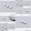 Charms 5 stcs/lot 925 Sterling Sier Flower Beading Spacer 4mm Fancy Decoration Charm Septum Diy Fijne sieraden maken Accessoires Drop D DHXC3