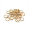 Connectors 412Mm Diy Accessories Iron Ring Opening Manual Connection Single Circle Jewelry Findings 100Pcs/Lot Drop Delivery Componen Otbeb