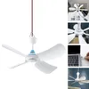 Ceiling Fan Remote-Controled Unique Quiet USB Charging Personal 6 Blades For Attic Basement Indoor And Outdoor Tent Home