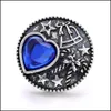 Arts And Crafts Metal Heart Snap Button Clasps Jewelry Findings 18Mm Snaps Buttons Diy Earrings Necklace Bracelet Jewelery Acc Drop Dhe2B