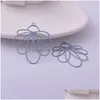 Breloques 30 pièces Ab6210 30X30Mm fleur en laiton bricolage Jelwery accessoires livraison directe résultats de bijoux composants Dhycx