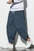 Pantalons pour hommes 2023 Streetwear Hommes Harem Style Japonais Casual Coton Lin Pantalon Homme Jogger Chinois Baggy Plus Taille 5XL